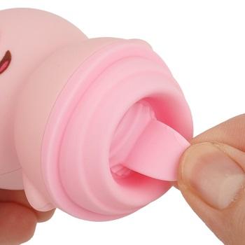 ぶたくんにぺろぺろ素材