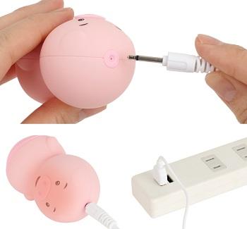 ぶたくんにぺろぺろ充電