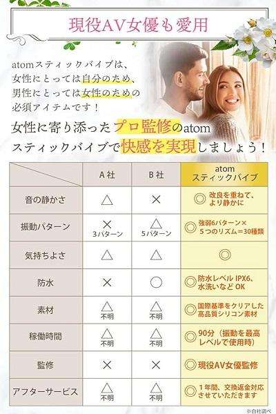 atomスティックバイブ人気理由