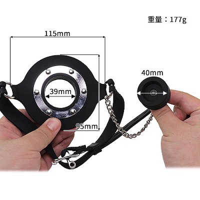 ピグホール・シリコンフィーディングギャグサイズ